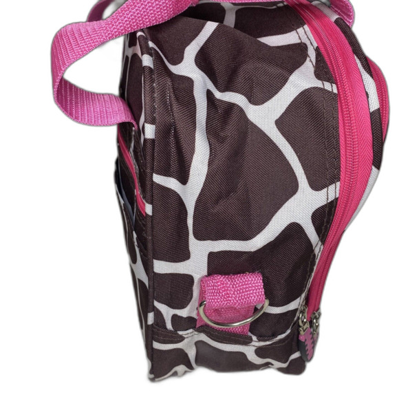 Rockland Brown Cow Print Canvas Carry-On Tote Travel Bag Weekender Overnight - Picture 5 of 11